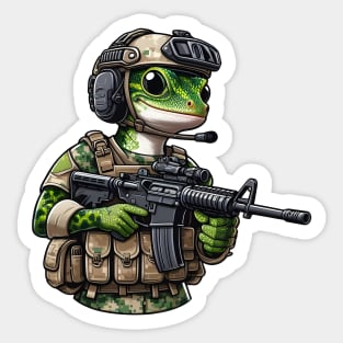 Tactical Gecko Sticker